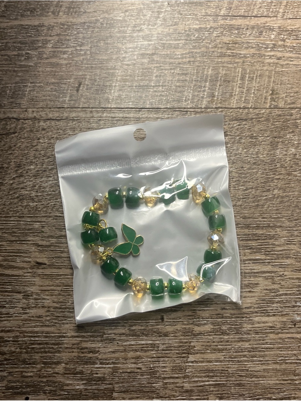 Green Beaded Hoop Earrings - Elegant Women’s Jewelry